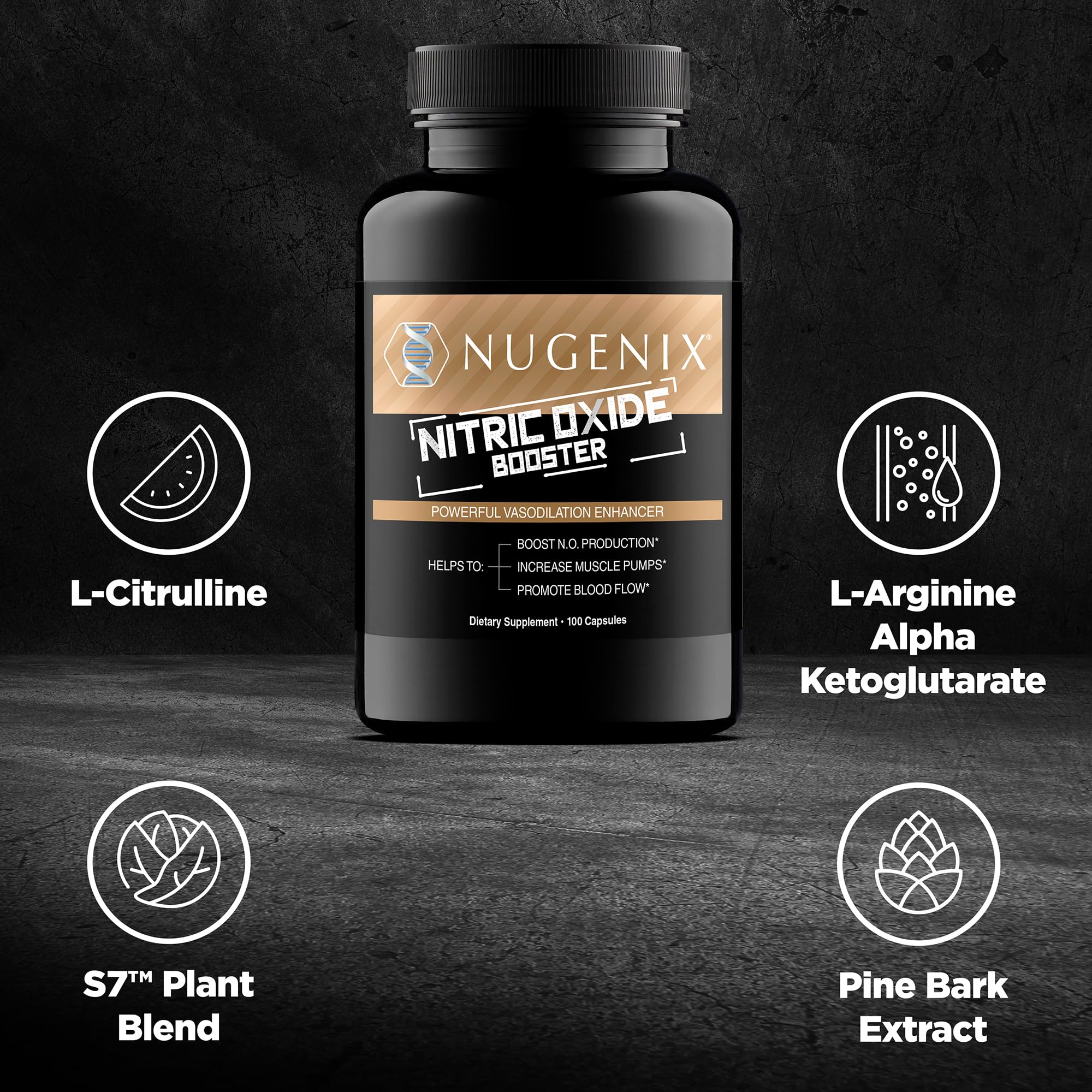 Nugenix booster label close-up emphasizing clean formulation.