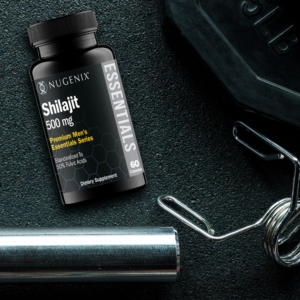 Nugenix Shilajit capsules used during routine to support focus and stamina