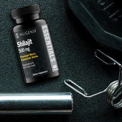 Nugenix Shilajit capsules used during routine to support focus and stamina