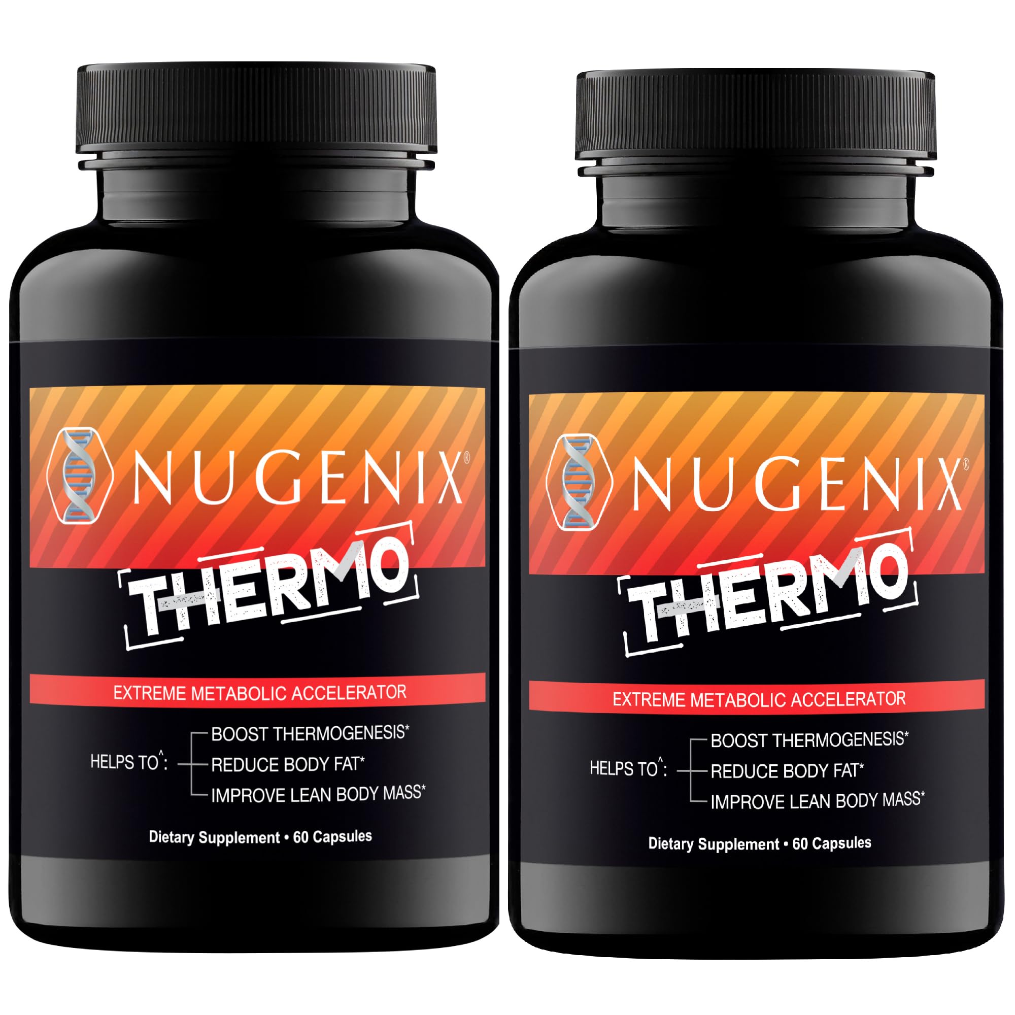 Nugenix Thermo bottle close-up featuring branding and design.