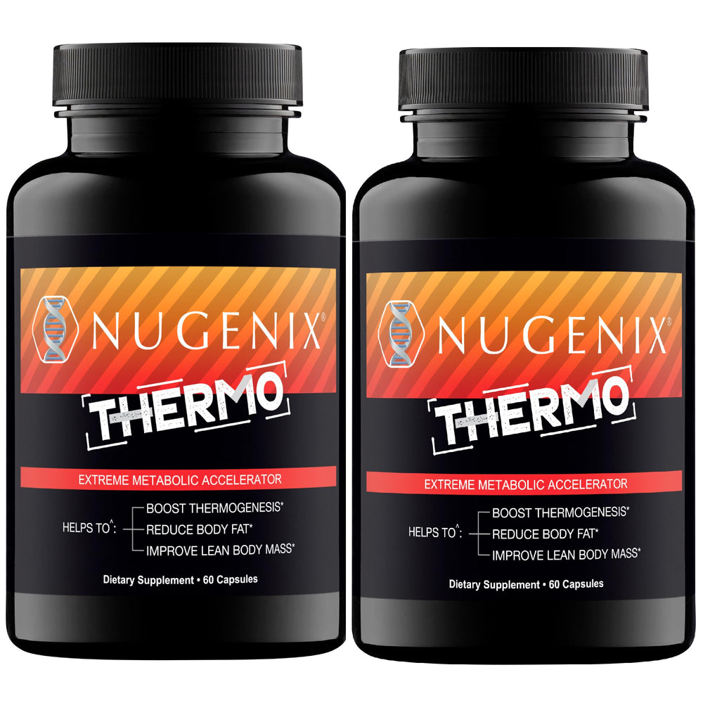 Nugenix Thermo bottle close-up featuring branding and design.