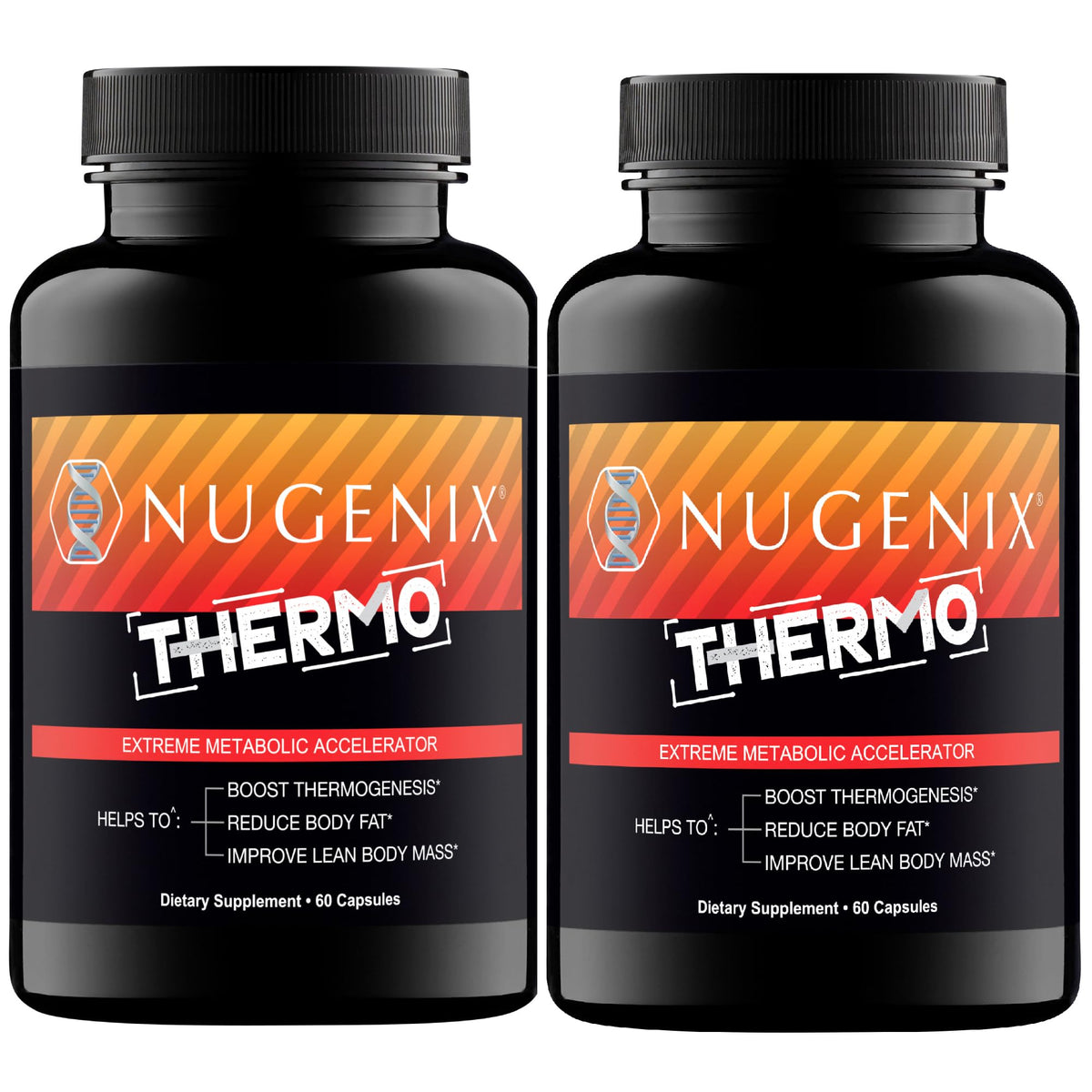 Nugenix Thermo bottle close-up featuring branding and design.