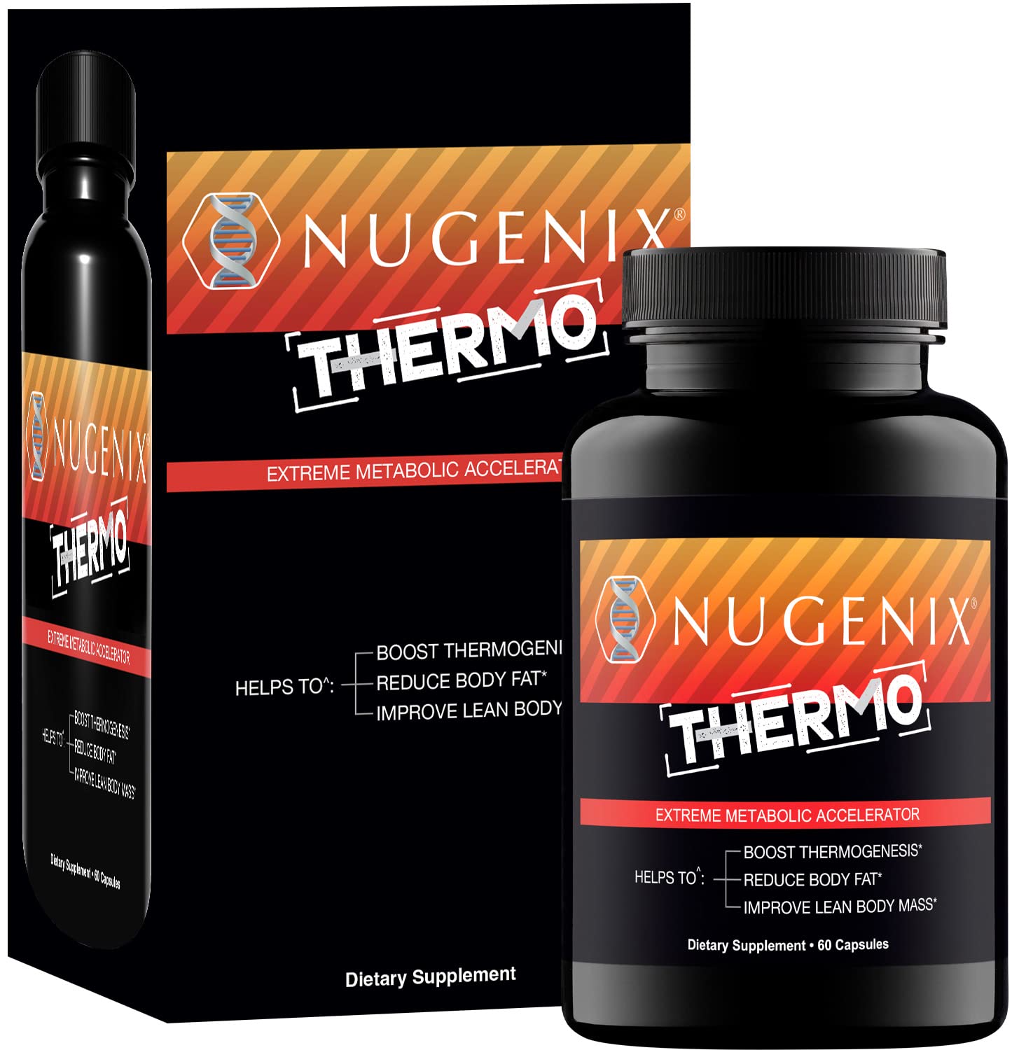Nugenix Thermo capsules close-up emphasizing easy daily usage.