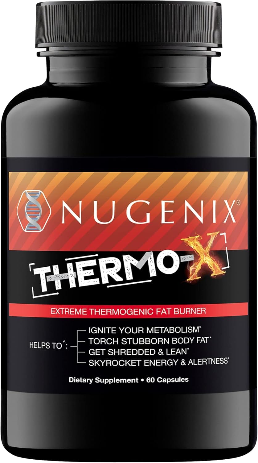 Nugenix Thermo-X bottle front showing premium packaging for energy and focus.