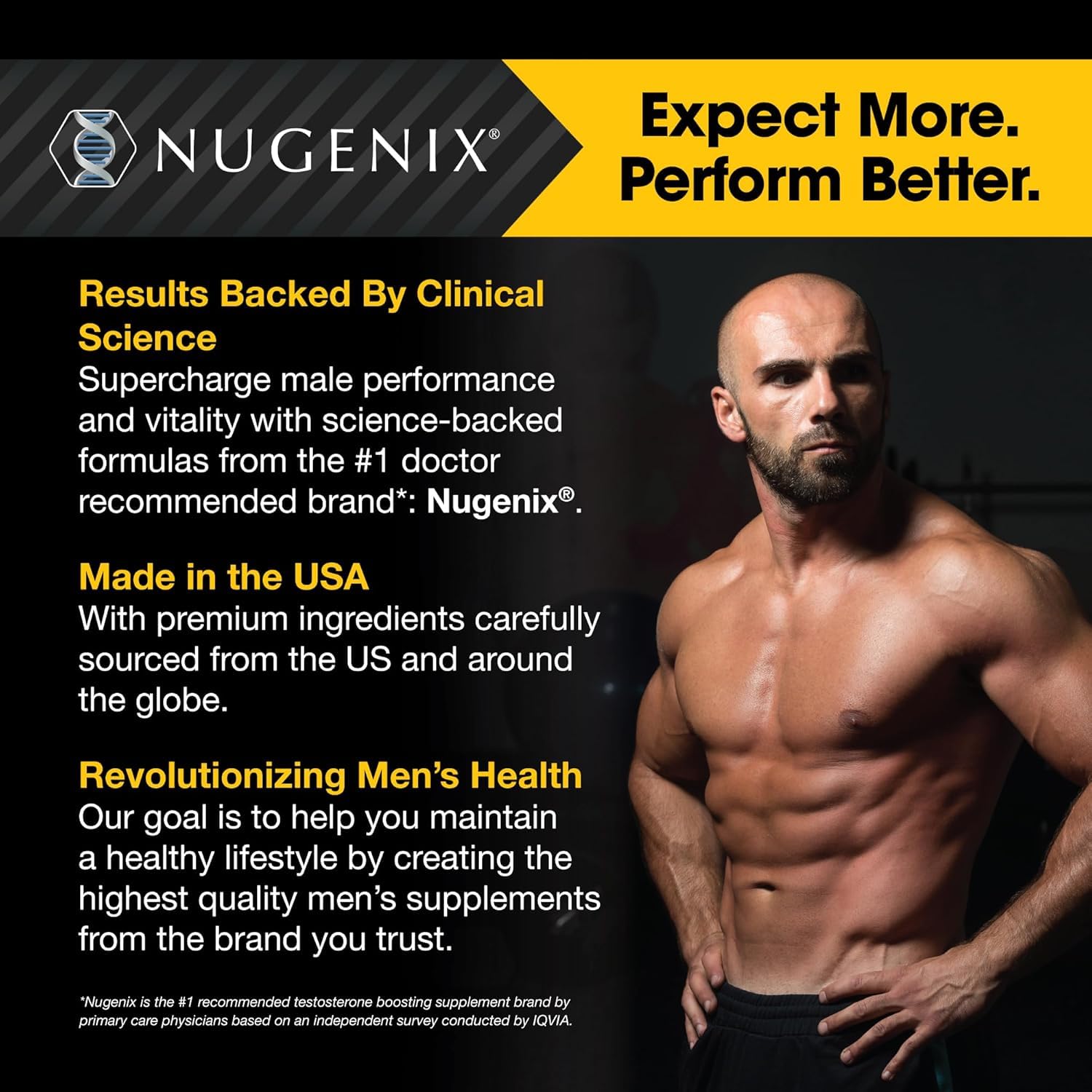 Nugenix Thermo-X caffeine note signals quick energy for workouts.