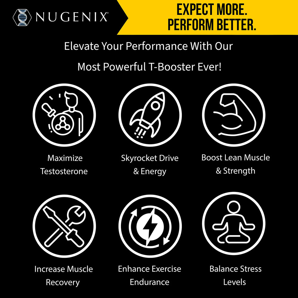 Nugenix Total-T Maxx bottle on desk ready for daily routine and focus