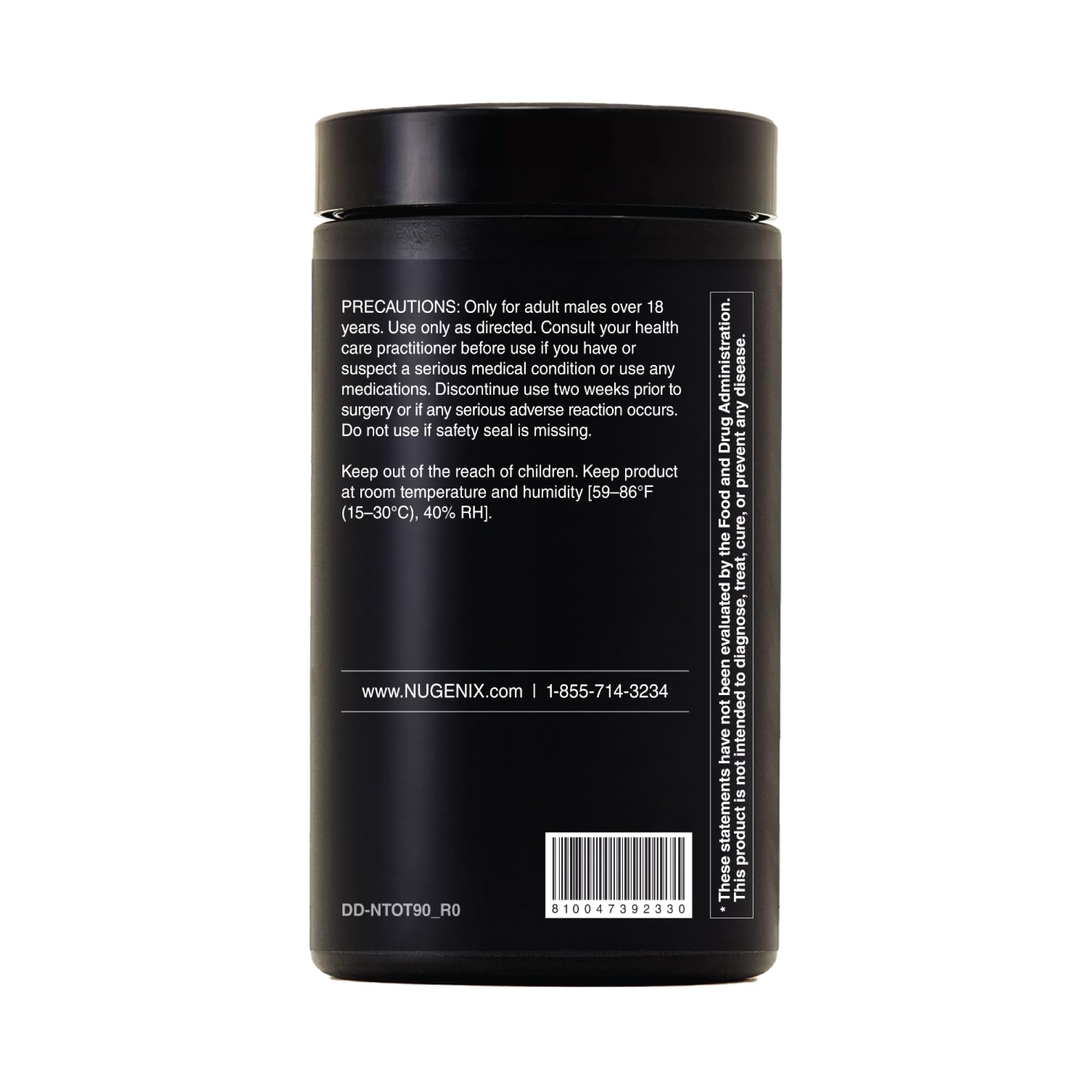 Nugenix Total-T2 made in USA packaging highlights quality.