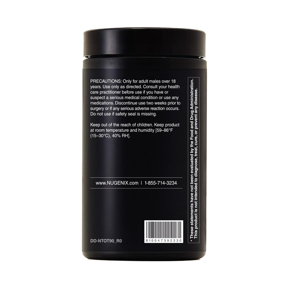 Nugenix Total-T2 made in USA packaging highlights quality.