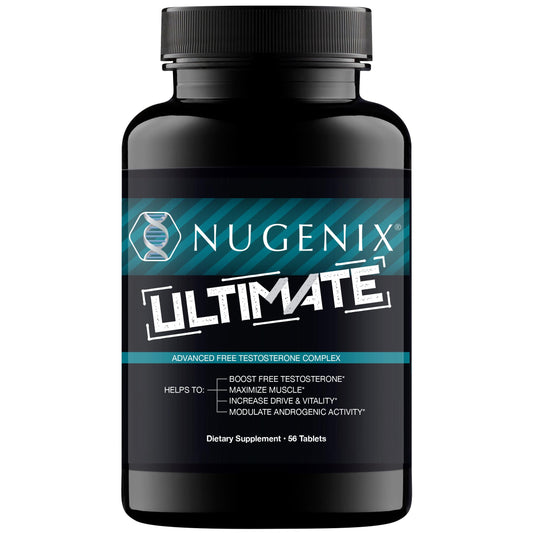 Nugenix Ultimate bottle front view displaying performance support