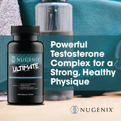 Nugenix Ultimate performance visual suggesting strength and workout readiness
