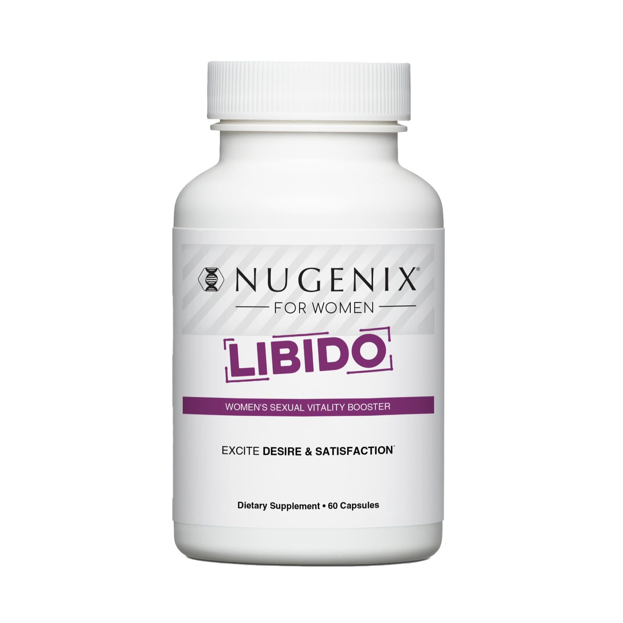 Nugenix Women's Libido bottle with capsules, supporting intimate wellness.