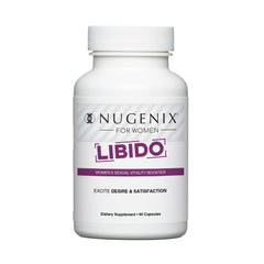Nugenix Women's Libido bottle with capsules, supporting intimate wellness.
