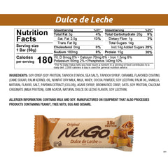 NuGo Churro bar packaging with colorful branding