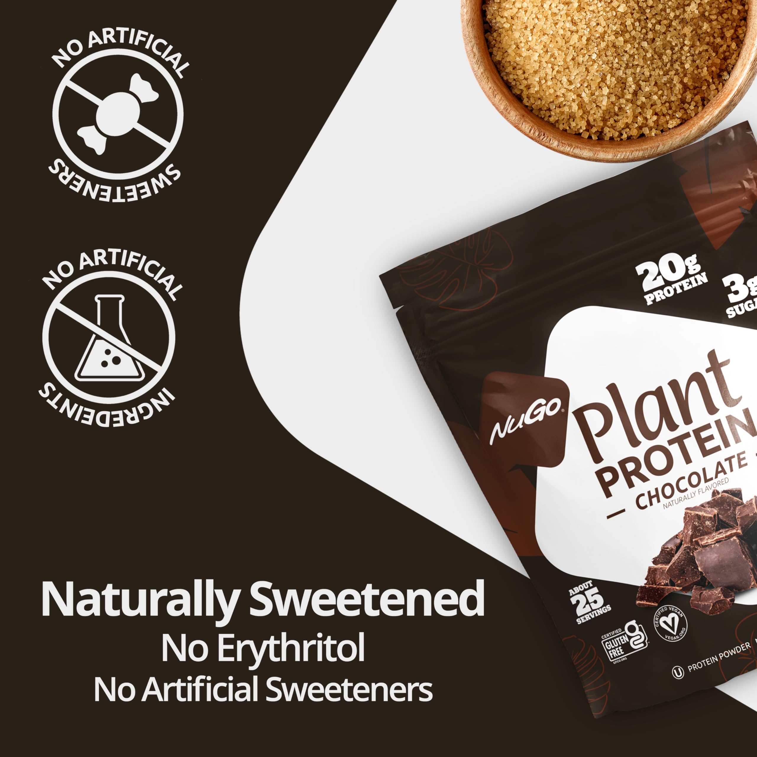 NuGo complete snack plate with bars and shake demonstrates balanced plant-based options.