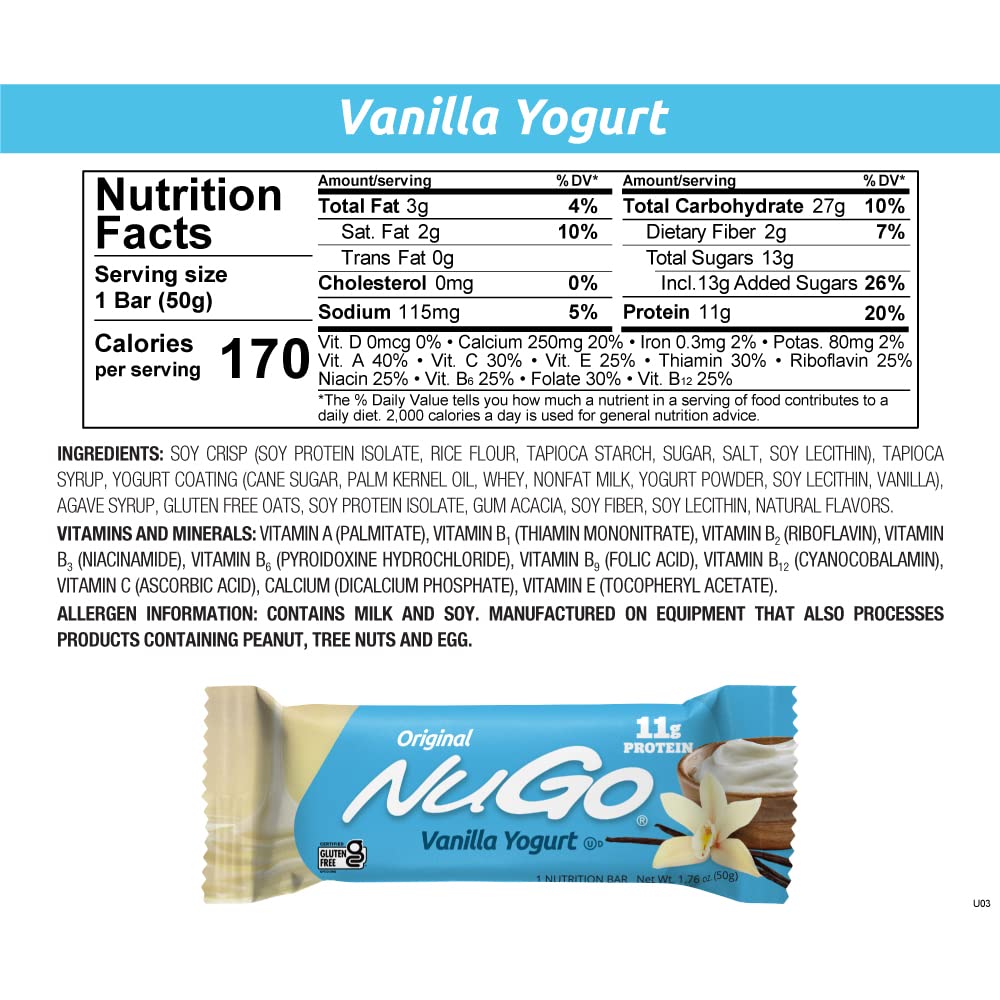 NuGo lunchbox-ready snack ideal for busy days.