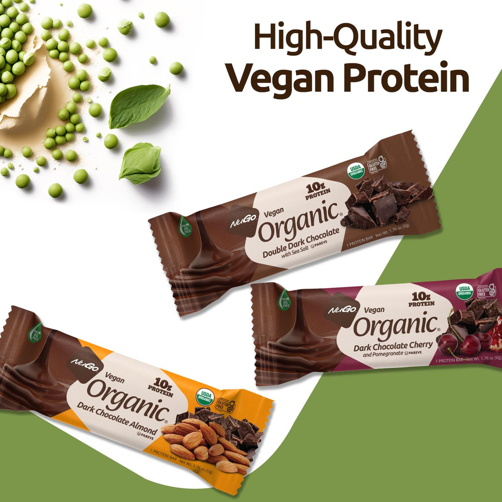 NuGo Organic bar with gluten-free label for sensitive diets.