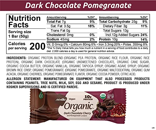 Healthy plant-based protein snack with real chocolate flavor.