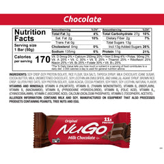 NuGo bars packed in a lunchbox for on-the-go snacking.