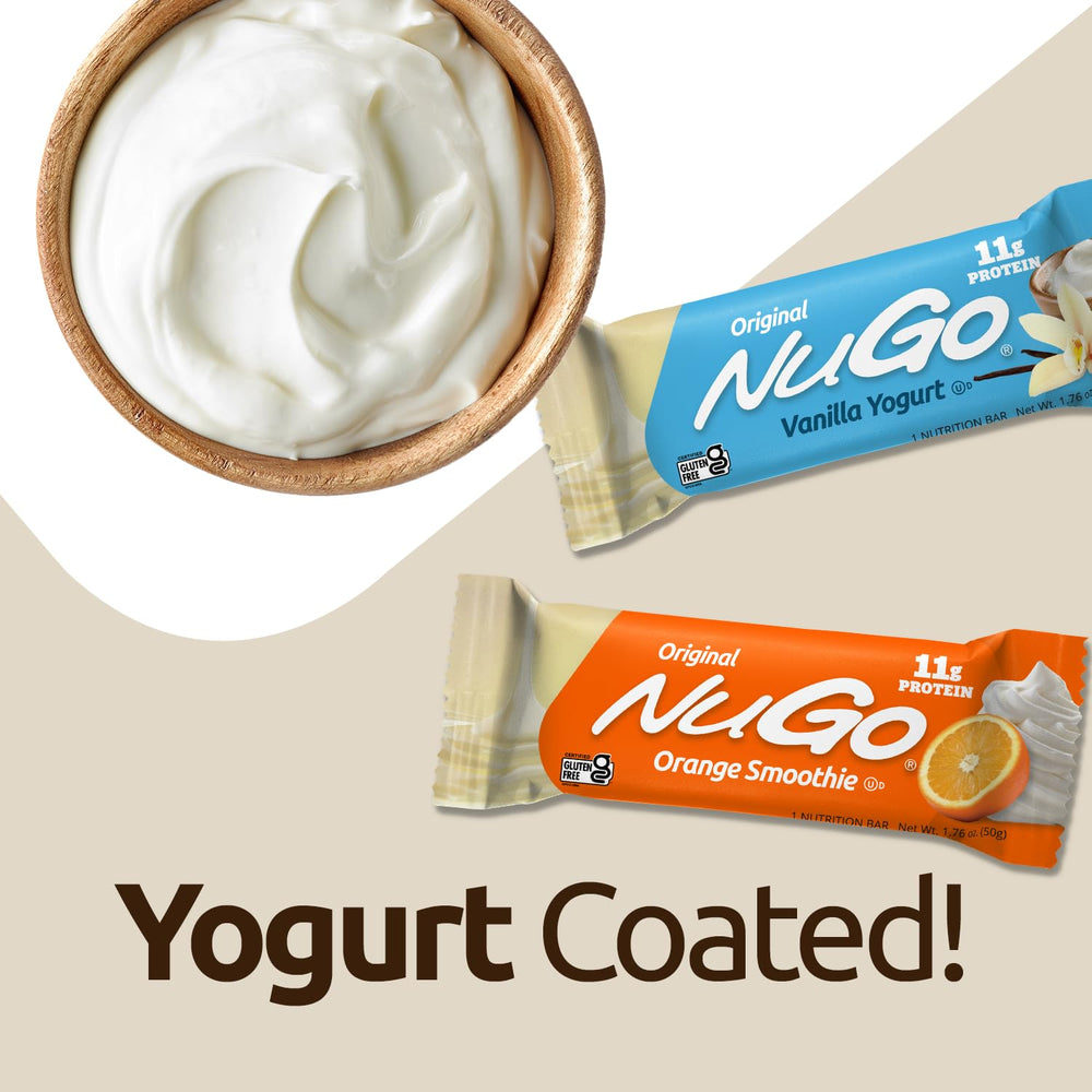 Churro bar close-up with yogurt coating, appealing snack texture