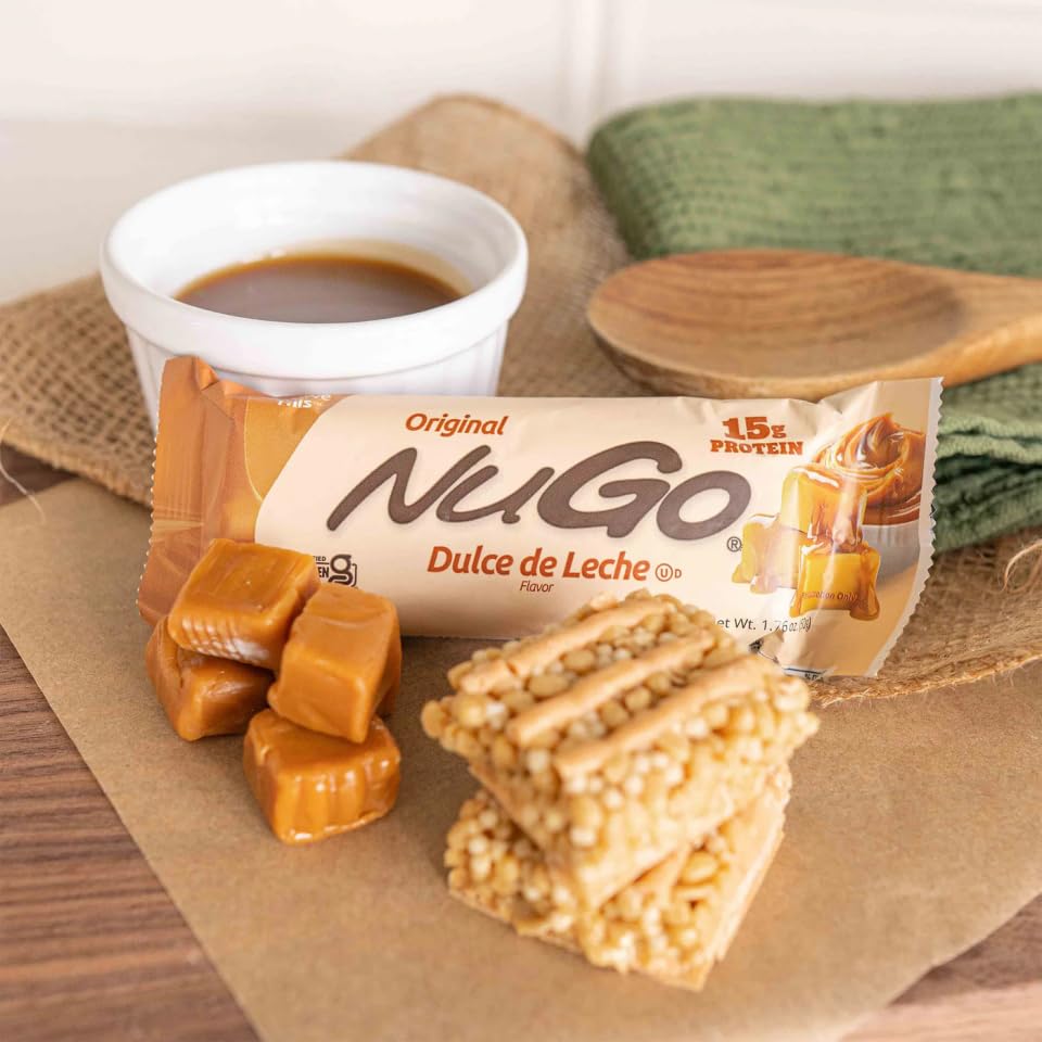 NuGo Churro bar with yogurt coating, family friendly protein option