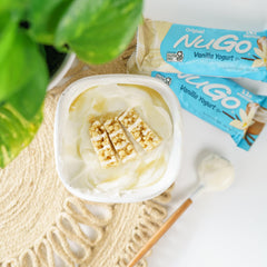 NuGo Original family snack in lunchbox scenario highlights convenient nutrition