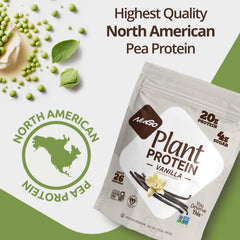 Smooth oats or smoothie with NuGo Plant Protein Powder for vegan protein boost