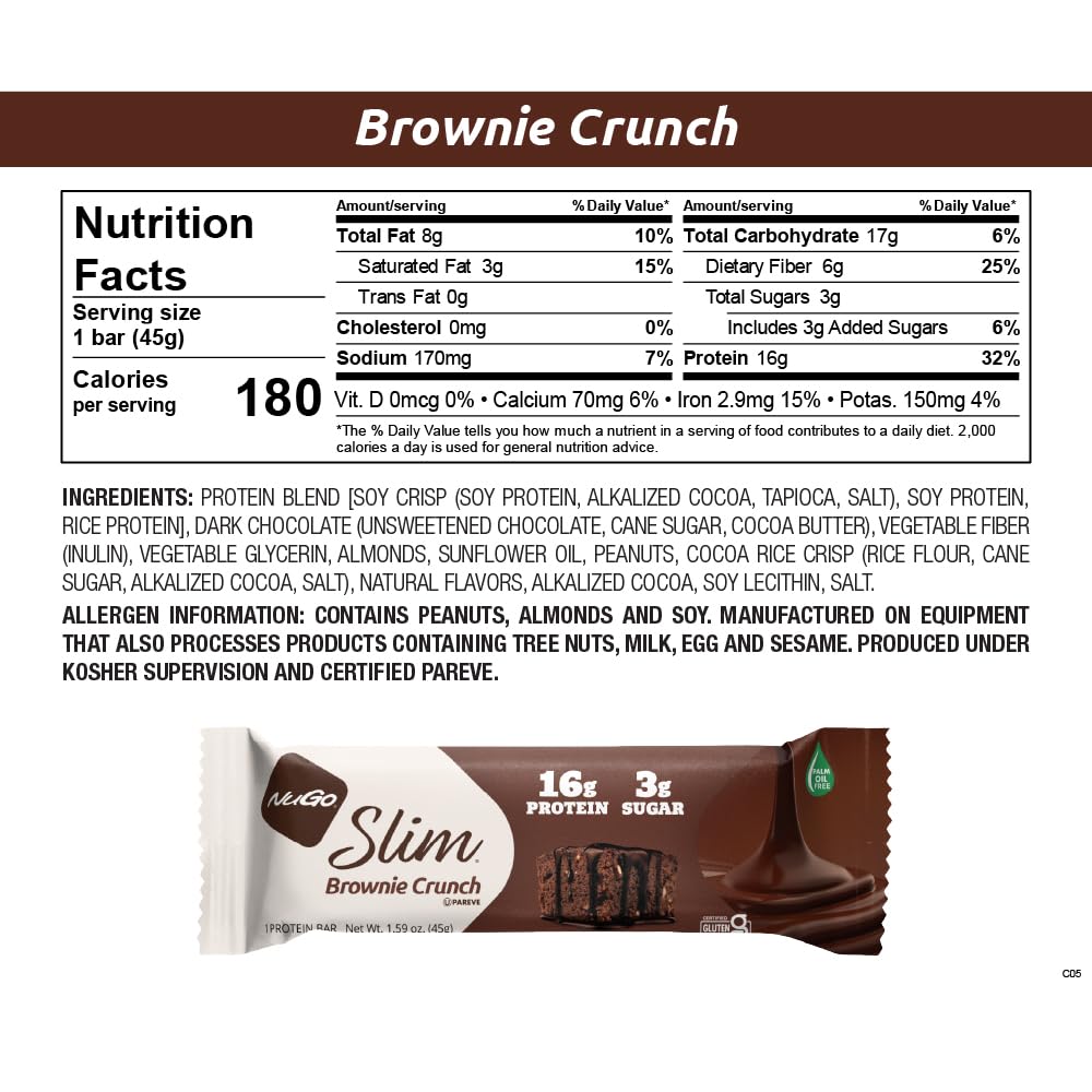 NuGo Slim 24-count variety box suitable for travel or office use