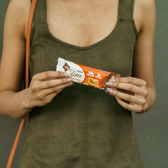 NuGo Slim gluten-free badge on packaging.