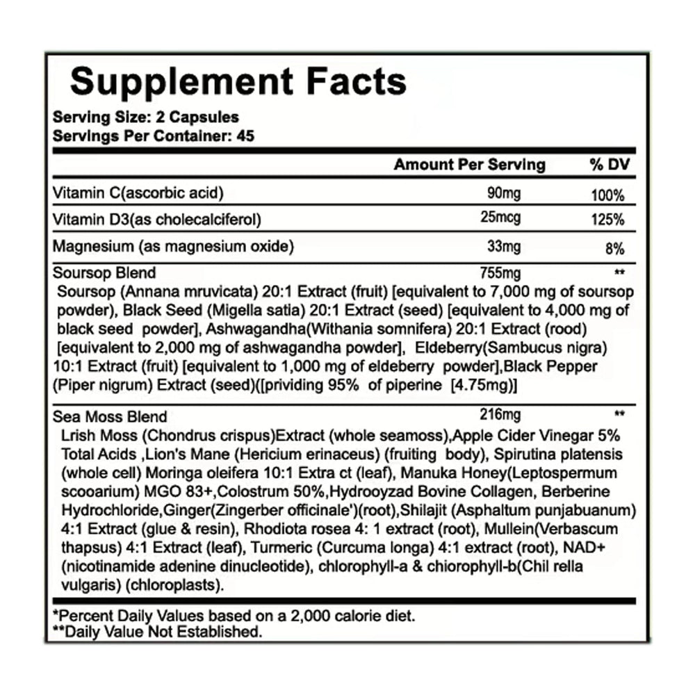 Close-up of Nukupuns capsules for easy daily immune support.