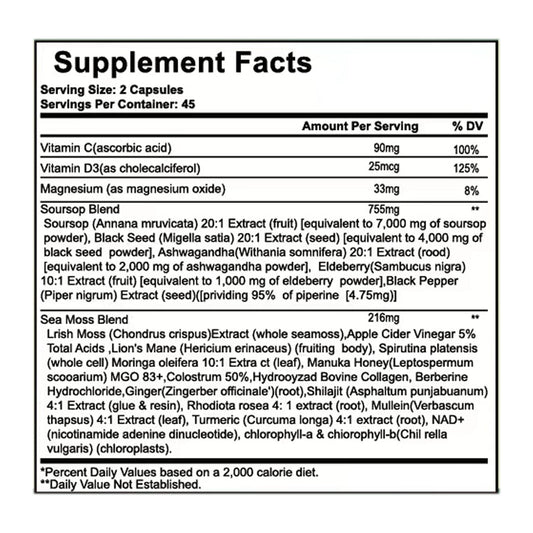 Close-up of Nukupuns capsules for easy daily immune support.