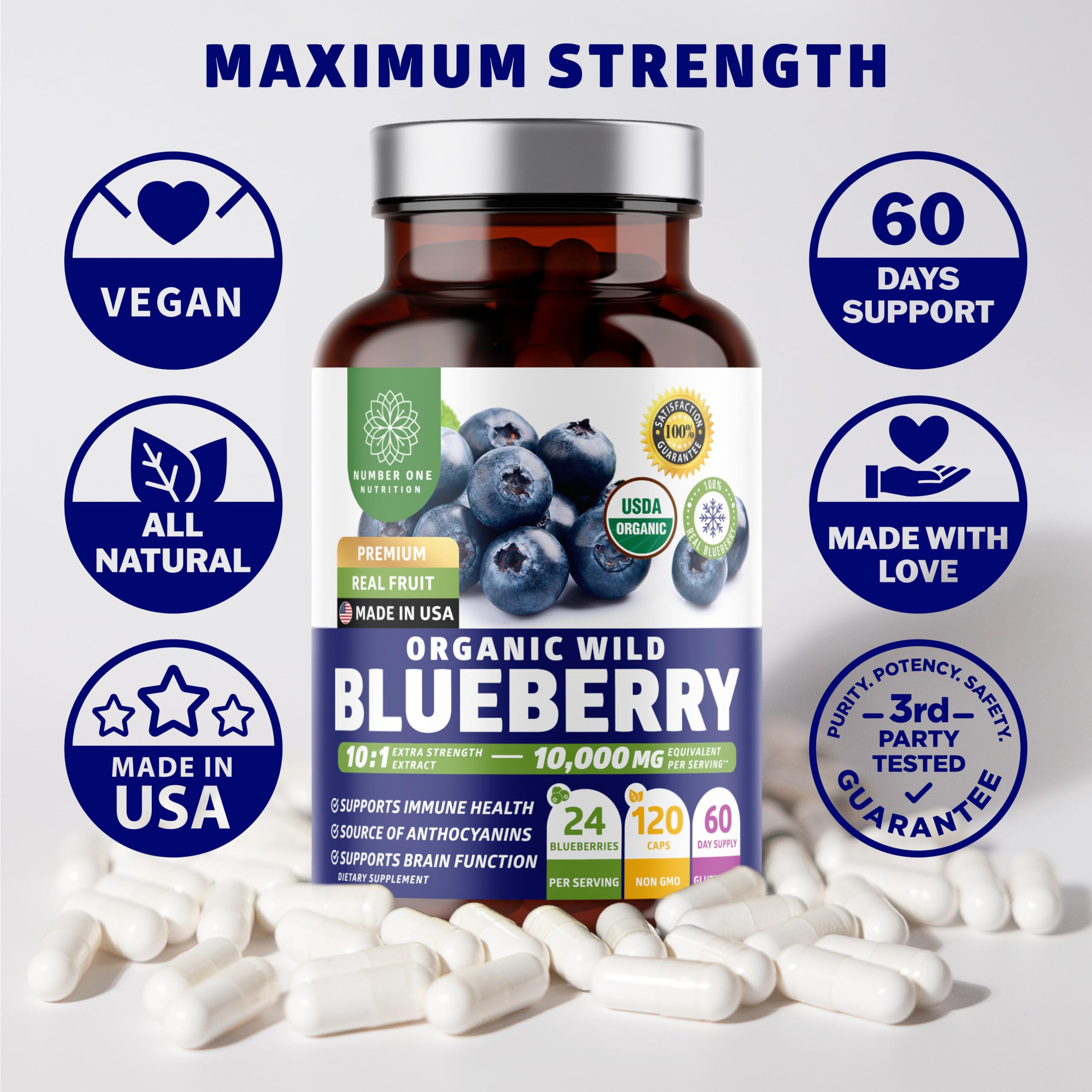 Number One Nutrition capsules provide convenient daily wellness on busy days