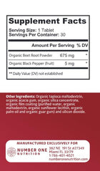 Number One Nutrition N1N alfalfa-spirulina-barley-blend tablets