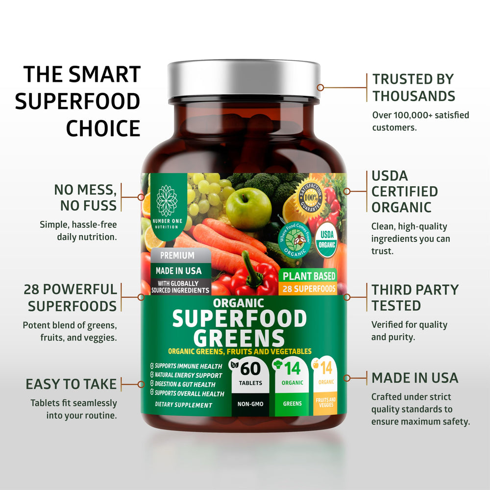 Number One Nutrition N1N green powder scoop beside water shows simple dosage
