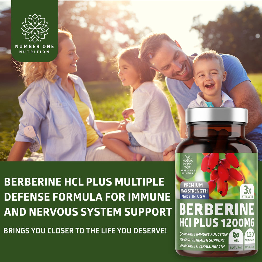 Number One Nutrition Berberine Plus label close-up with clean ingredients