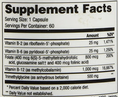 NuMedica Methyl-Plex B packaging and bottle; compact, shelf-friendly supplement