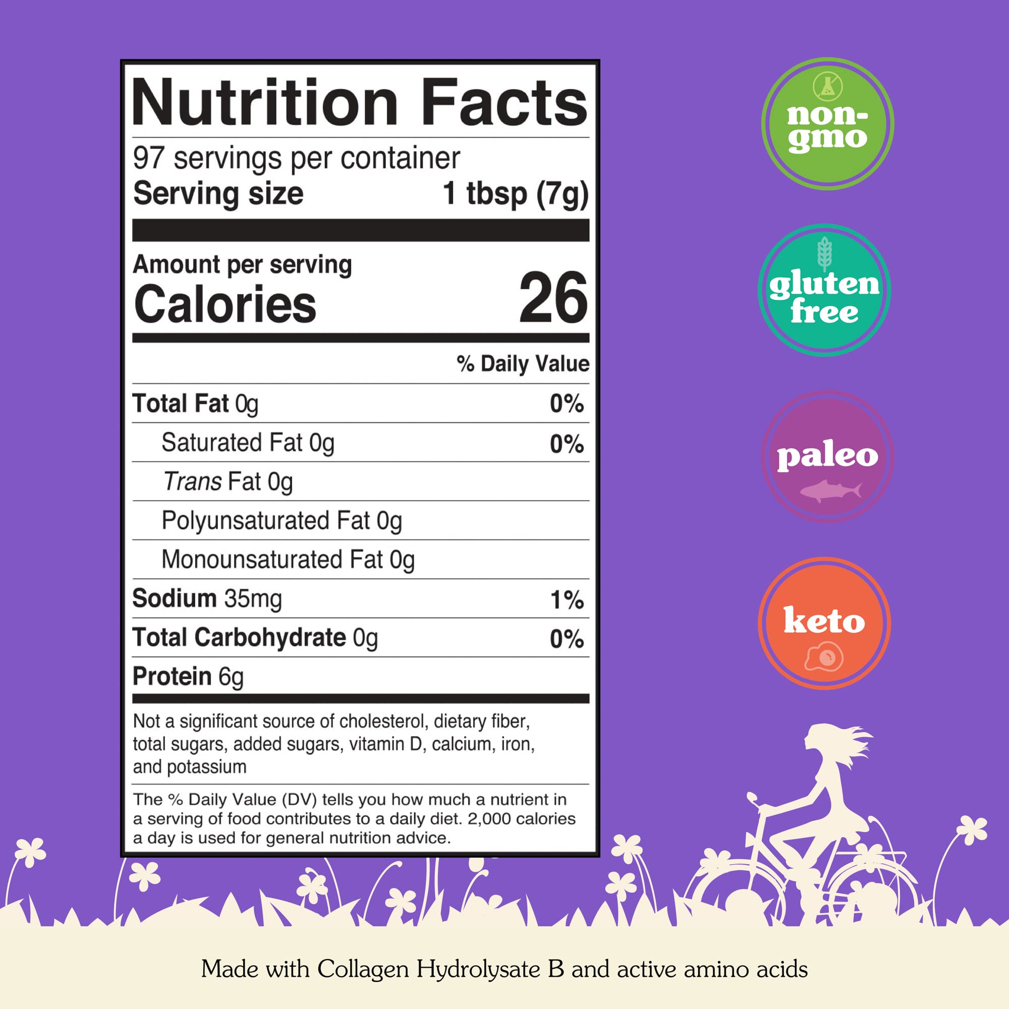 Collagen Peptides folded into oatmeal for extra protein