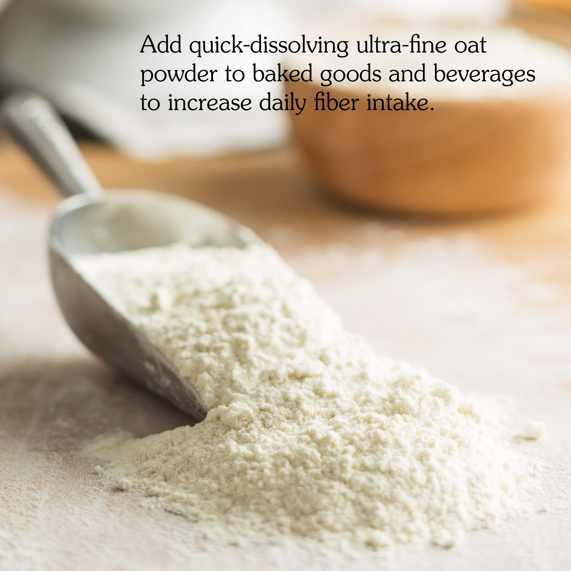 NuNaturals Oat Fiber Powder in baking blends for extra fiber.