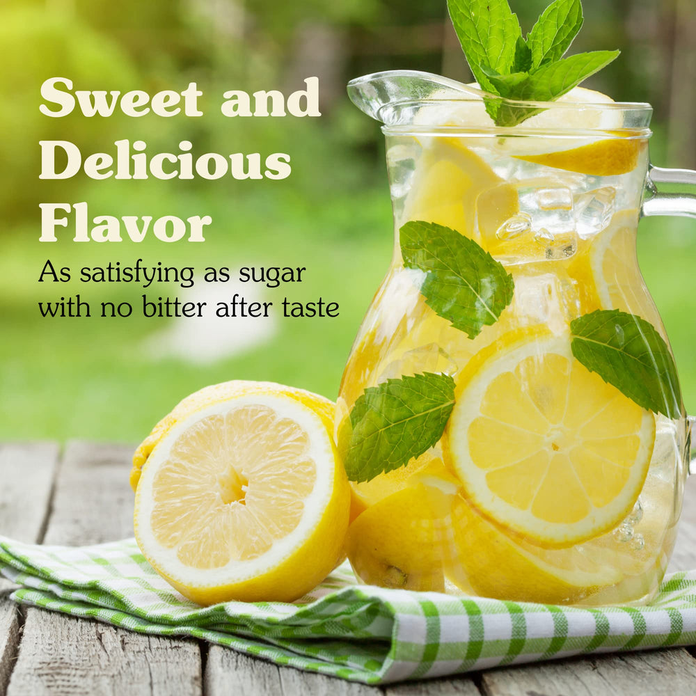 NuNaturals White Stevia Powder stirred into yogurt for a light sweetener