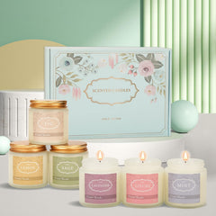 Nuo Cai Duo gift set candles arrive as an elegant present.