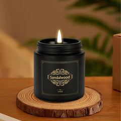 Nuo Cai Duo oak candle emphasizes masculine, earthy ambiance
