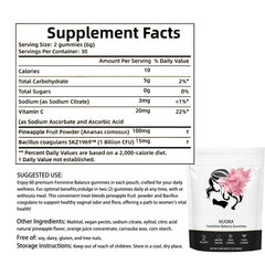 Nuora gummies closeup highlighting pineapple flavor for daily enjoyment.