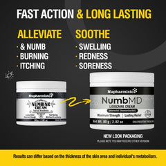 Nupharmisto numbing cream application for comfort before procedures.