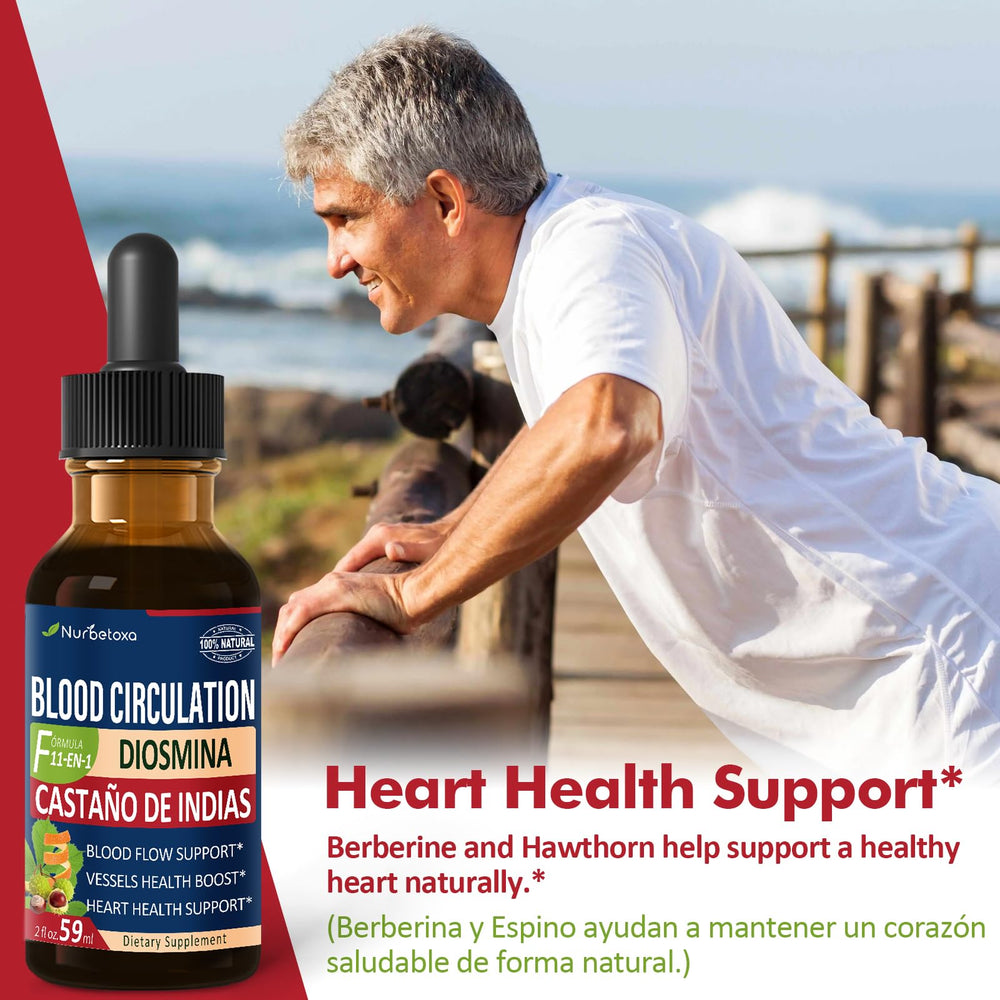 Front label of Nurbetoxa bottle highlights natural ingredients