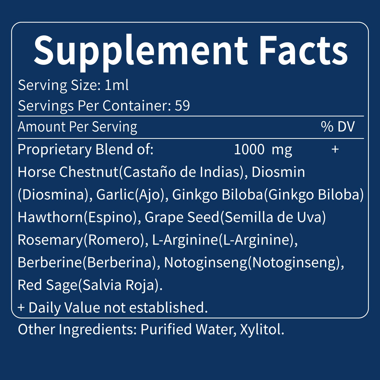 Daily dosing guide with water for easy mixing