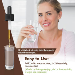 Nurbetoxa Thyroid Drops bottle being held for on-the-go use.
