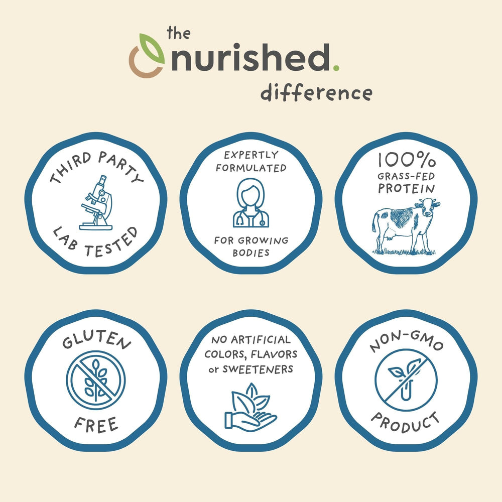 Kid-friendly serving illustration showing 15-30 servings range.
