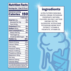 Nurri Ultra Filtered Milk Shake - lactose-free label highlighted.