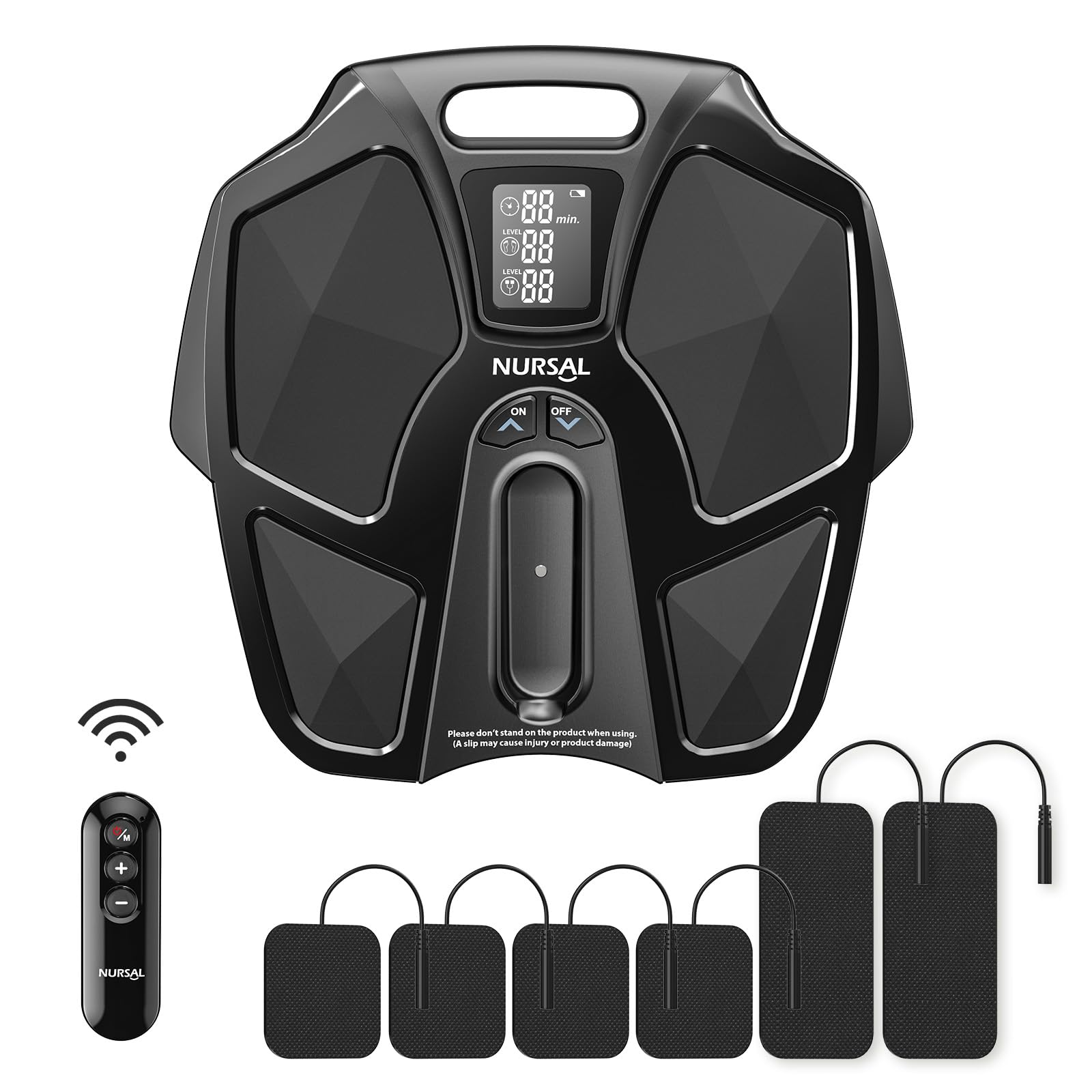NURSAL Tens EMS Foot Massager gift-ready packaging makes a thoughtful present.