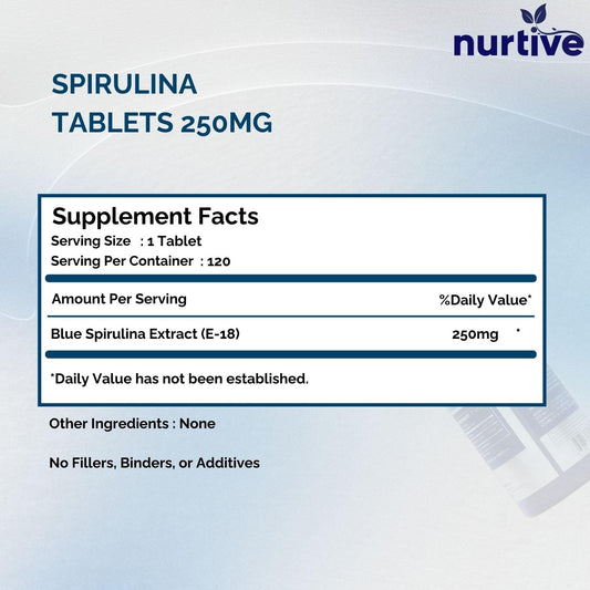 Package display highlights clean-label philosophy and blue spirulina simplicity