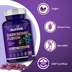 NURTIVE Darkberry Fusion 8-berry blend visual emphasizes polyphenols